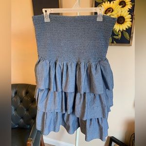 Old Navy Denim Strapless Dress